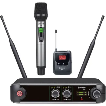 Mikrofon Chord XU2-C, 2-kanálový bezdrátový mikrofonní set, 823-832 / 863-865 MHz ( Objednáno - termín upřesníme)