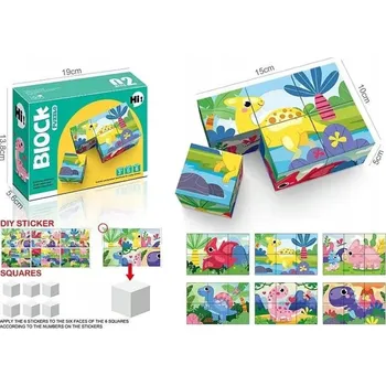 ostatní stavebnice Stavebnice s obrázky - Dinosauři pro děti