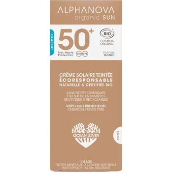 Opalování Alphanova Vzorek Opalovací tónující krém tmavý SPF 50+ 2,5 g BIO