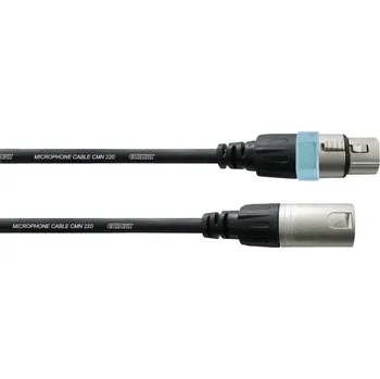 Audio kabel Cordial CCM20FM XLR propojovací kabel [1x XLR zásuvka - 1x XLR zástrčka] 20.00 m černá