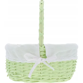 Nákupní košík Proutěný košík zelený 1 ks