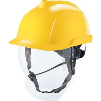 Pracovní přilba MSA Safety Ochranná přilba EN 397, Žlutá, ABS Včetně řemínku přes bradu Integrovaný potní pásek Nastavitelný Mikro