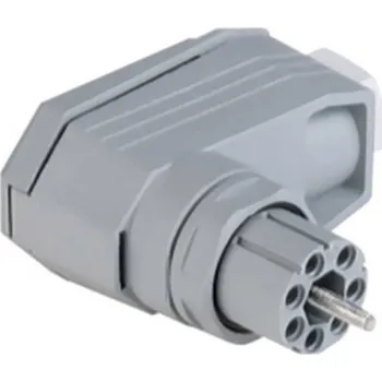 Elektrická zásuvka Hirschmann 932 632-106-1 síťový konektor N zásuvka, zahnutá Počet kontaktů: 11 plus PE 5 A šedá 1 ks