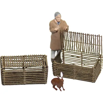 Modelová železnice MBZ 80240 4dílná sada malých tierů H0 Laser Cut