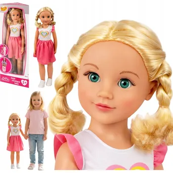 Panenka Velká krásná panenka 70 cm Princezna Přítelkyně Dlouhé vlasy Smily Play