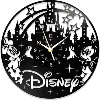 Hodiny WALT DISNEY HODINY NÁSTĚNNÉ DEKORATIVNÍ MODERNÍ VINYLOVÁ DESKA