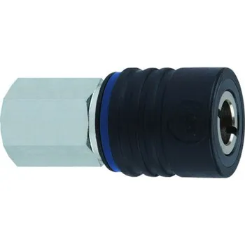 Pneumatická rychlospojka, řada: 23, Zinkovaná ocel, přípojka se závitem: 1/4 in Female Se závitem RS PRO Britská