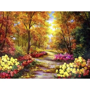 Obraz 063038 DIAMANTOVÁ VÝŠIVKA MOZAIKA 5D CESTA KORÁLKY