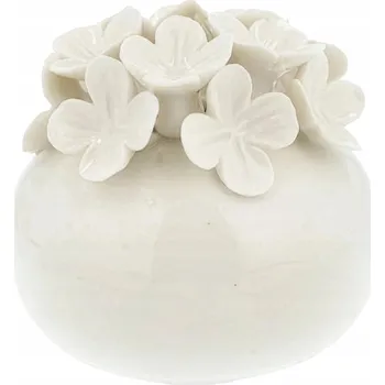 Váza MALÁ VÁZIČKA MINI VÁZA BÍLÁ KERAMICKÁ NA VĚTVIČKU KVĚTINY KVĚT OZDOBA