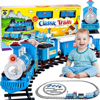 Vláček a vláčkodráha VLÁČEK KOLEJKA S HUDBOU VLAK DRÁHY Lokomotiva