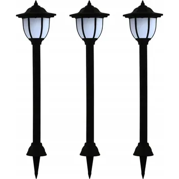 Venkovní osvětlení Venkovní solární LED lampy, 3 ks, černé