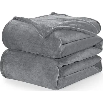 Prostěradlo Deka WAVVE polyester 150 cm x 200 cm šedá