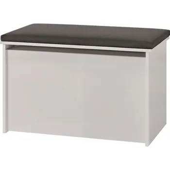 Úložný box Prostorná truhla DARIA, kufr, úložný box na hračky se sedátkem, velká taburet