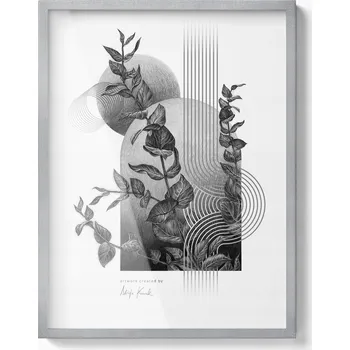 Obraz Foto-Rámeček Stříbrný obal na fotografie Diplom Certifikát Pod Akrylem 60x80 cm