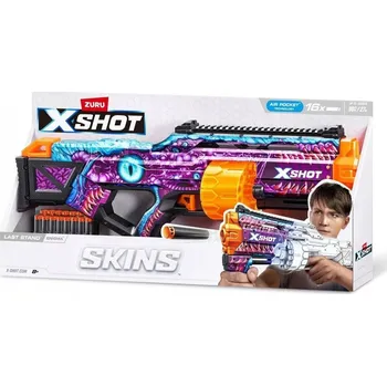 Dětská zbraň XShot Skins Last Stand Enigma – raketomet šipek, 16 ran, technologie Air Pocket