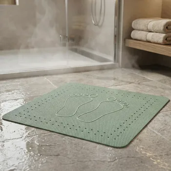 Protiskluzová podložka Protiskluzová rohož do sprchy zelená KLEINE WOLKE Foot 55 x 55 cm