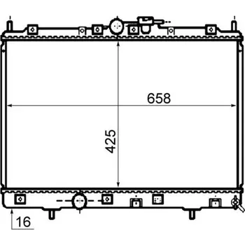Motor automobilu Chladič, chlazení motoru MAHLE CR 1073 000S