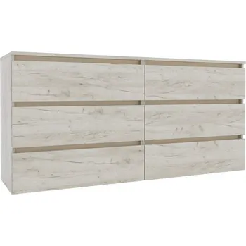 Komoda IDEA šuplíková komoda 1600, Gold craft oak / Satin