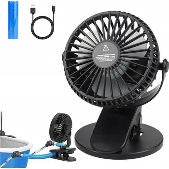 Domácí ventilátor PŘENOSNÝ USB VENTILÁTOR S KLIPEM NA STŮL / KANCELÁŘ - CHLADÍCÍ VĚTRÁK