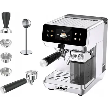 Kávovar Páčkový kávovar s tlakem 20 BAR a na ESE pody s 8 programy LUND 68503