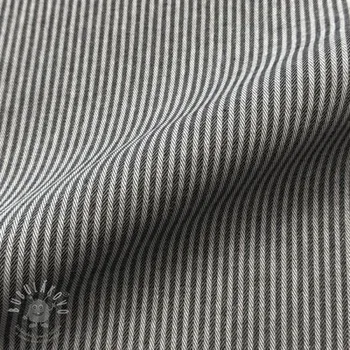 Dekorační látka DOBBY Colored stripe black