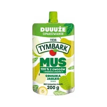 Dětská výživa Tymbark Mus 100 % ovocné pyré hruška jablko banán 200 g