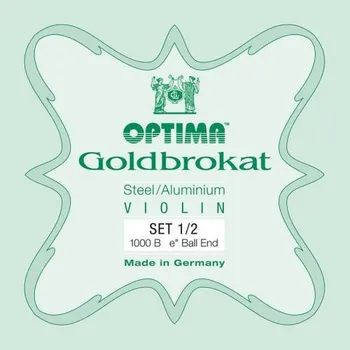 Struna pro kytaru a smyčcový nástroj Optima Goldbrokat 1000-12, Struny na housle 1/2 sada