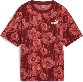 Dámské tričko PUMA Dámské tričko s grafikou ESS+ CLASS ACT PUMA Intense Red L ČERVENÁ