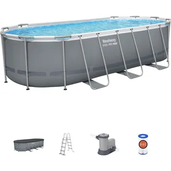 Bazén Bestway Bazén Power Steel Oval 5,49 x 2,74 x 1,22 m set včetně příslušenství