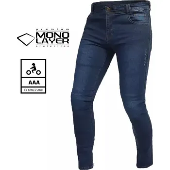 Pánské džíny na moto Trilobite Uptown skinny fit monolayer Aaa blue - 36 / modrá