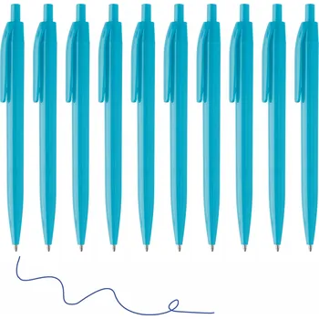 10 Ks PROPISKA PLASTOVÁ AUTOMATICKÁ 10X modrý inkoust - bł