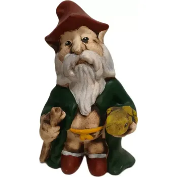 Zahradní dekorace Trpaslík s žabkou 22 x 13 zahradní dekorace keramika