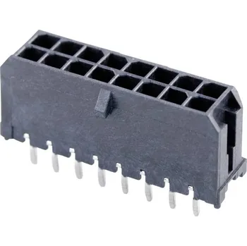 Elektrický konektor Molex vestavná pinová lišta (standardní) 16, rozteč 3 mm, 430451612, 1 ks Tray