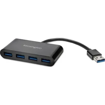 USB hub Kensington K39121EU USB Hub 4 porty USB-A USB&nbsp;3.0 5 GBit/s černá UH4000 4 Port Hub