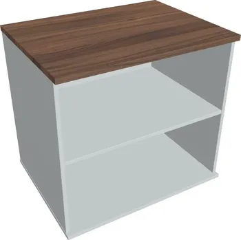 Policová skříň Skříň otevřená stolová SP 80 60 N (léta napříč) - OŘECH , ŠEDÁ