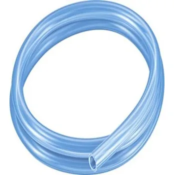 Trumpeta Plastová trubka kulatá barva Průsvitná modrá x 16mm (vnější průměr) x 11mm (vnitřní průměr)