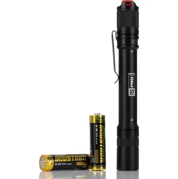 Svítilna Kapesní svítilna 2x AA, typ žárovky: LED Kapesní svítilna Ne, rozsah: 90 m, Hliník, svítivost: 375 lm, IP68 Černá