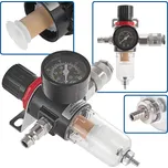 GEKO Regulátor tlaku, redukční ventil vzduchu s odlučovačem vody 1/4"