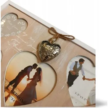 Rám na obraz Rámeček na mnoho fotografií Gedeon dekorativní rámeček na fotografii průhledný 24,5 x 26 cm