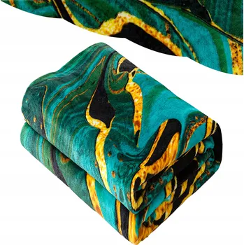 Prostěradlo Plyšová deka z mikrovlákna 160x200 Motýli černá žlutá