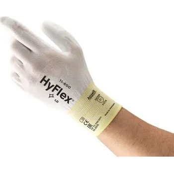 Pracovní rukavice Ansell Pracovní rukavice Bílá CE, EcoVadis Nylon Ano Ano Ano Polyuretan Ne Ne 7 HyFlex 11-600