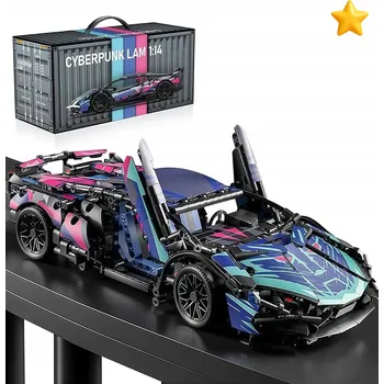 ostatní stavebnice STAVEBNICE SPORTOVNÍ AUTO 700 KUSŮ CYBERPUNK 36CM SESTAVENÉ ZLATÉ DVEŘE