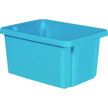 Úložný box Curver 225366 Úložný box, ESSENTIALS Drehstapelbox 16L, blau, modrá, 1 ks