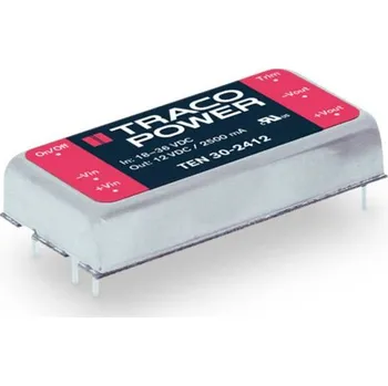 Měnič napětí TracoPower TEN 30-1222 DC/DC měnič napětí do DPS 12 V/DC 12 V/DC, -12 V/DC 1.25 A 30 W Počet výstupů: 2 x Obsah 1 ks