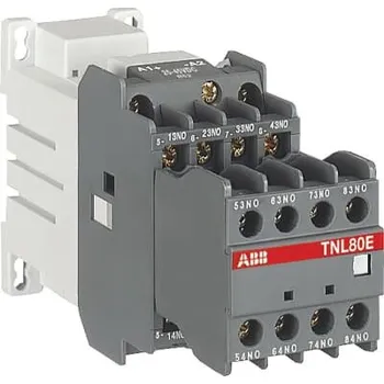 Relé ABB 4 NO, 4 NC Relé stykače napětí ve vinutí 17 to 32 V dc 8pólový 4 A 690V s 4 NO, 4 NC kontakty 17 to 32 V