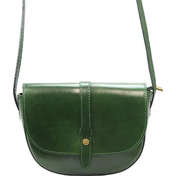 Kabelka Kožená crossbody kabelka Gregorio 119 zelená