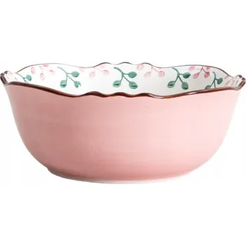 Mísa NOYA velká 24 cm HOMLA kameninová s květinovým motivem