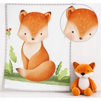 Dětská deka Dětská deka Supreme Style 110 x 140 Cm, vícebarevná, motiv LIŠKA (liška, zvířata)