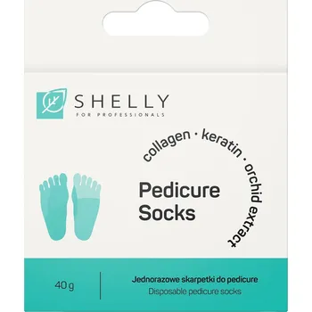 Kosmetika na nohy Ponožky na jedno použití na pedikúru Shelly s maskou na nohy 1 pár