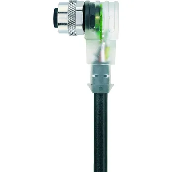 Escha AL-WWAK4P2-5/S370 upravený zástrčkový konektor pro senzory - aktory, 8045238, piny: 4, 5.00 m, 1 ks